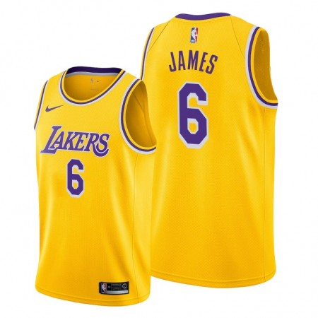 Dres Los Angeles Lakers LeBron James 6 Nike 2021-22 Icon Edition Swingman